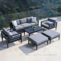 low price new design furniture High density sponge Metal Aluminum alloy Waterproof villa Hotel Patio Garden Outdoor sofa